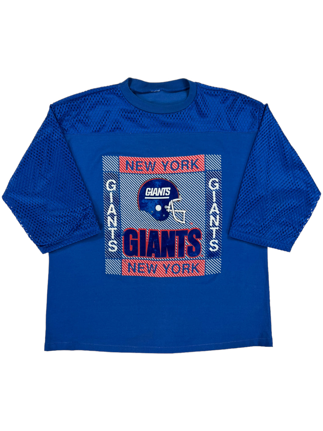 Vintage 90s New York NY giants mesh sleeve jersey shirt (XL)