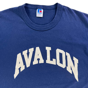 Vintage 80s Russell Athletic Avalon faded navy tee (L)