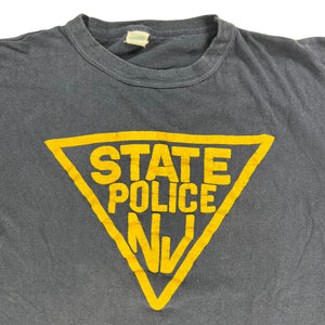 Vintage 70s/80s New Jersey NJ State Police shield faded tee (L/XL)