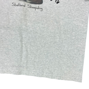 Vintage 2000s Shetland Sheepdog dog graphic tee (XL)