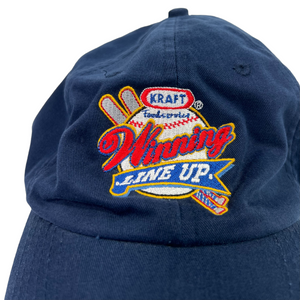 2000s Kraft winning line up baseball Nabisco strap back hat