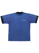 Load image into Gallery viewer, Vintage 90s Spaulding double collar faded blue tee (L)
