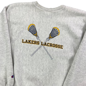 Vintage 2000s Champion reverse weave Finger Lakes Community College Lakers Lacrosse crewneck (S)