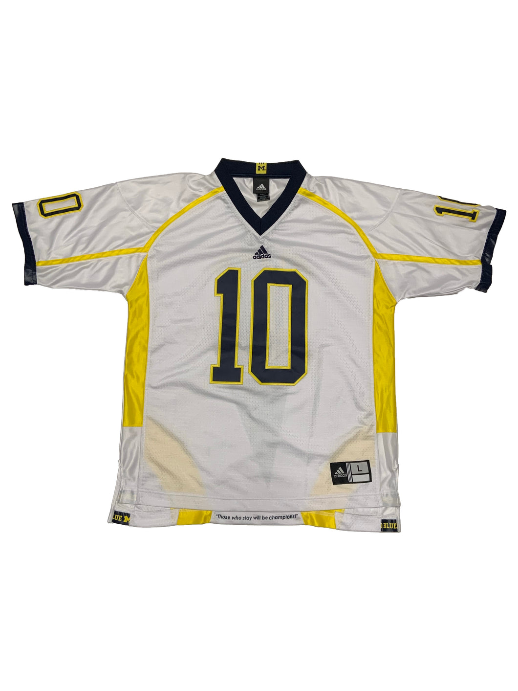 Adidas University of Michigan Wolverines Tom Brady blank jersey (L)