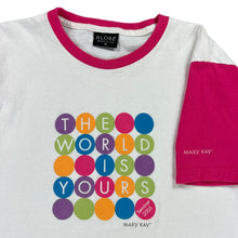 Load image into Gallery viewer, 2005 Alore The World Is Yours Mary Kay seminar women’s tee (M)