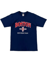 Load image into Gallery viewer, 2004 Boston Red Sox Resurrection curse tee navy (M)