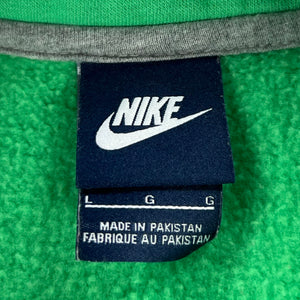 2000s Retro Nike mini swoosh light green zip up sweatshirt (L)