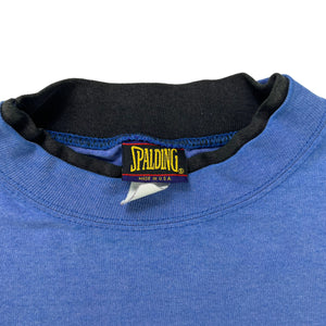 Vintage 90s Spaulding double collar faded blue tee (L)