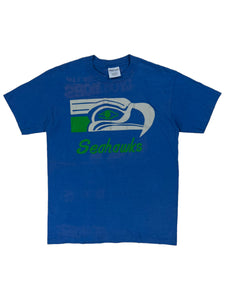 Vintage 80s Seattle Seahawks old logo faded NFL tee (M/L)