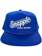 Load image into Gallery viewer, Vintage 90s Snapple Natural Beverage rope trucker SnapBack
