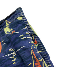Load image into Gallery viewer, Vintage 2000s Polo Ralph Lauren sail boats all over print AOP faded swim trunks shorts (M/L)