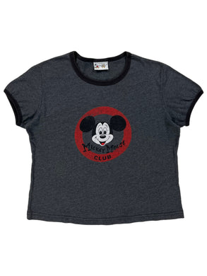 Vintage Y2K Disney Mickey Mouse Club women’s baby ringer tee (L)