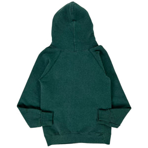 Vintage 80s Champion Timberlock Indian Lake faded green YOUTH hoodie (YL)