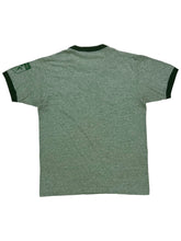 Load image into Gallery viewer, Vintage 1983 shamrock five mile USA Olympics natural light faded green ringer tee (M/L)