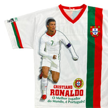 Load image into Gallery viewer, Vintage 2000s Portugal Cristiano Ronaldo all over print bootleg soccer jersey shirt (M)