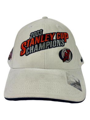 Vintage 2003 New Jersey Devils Stanley Cup champions Nike hockey rules StrapBack DS