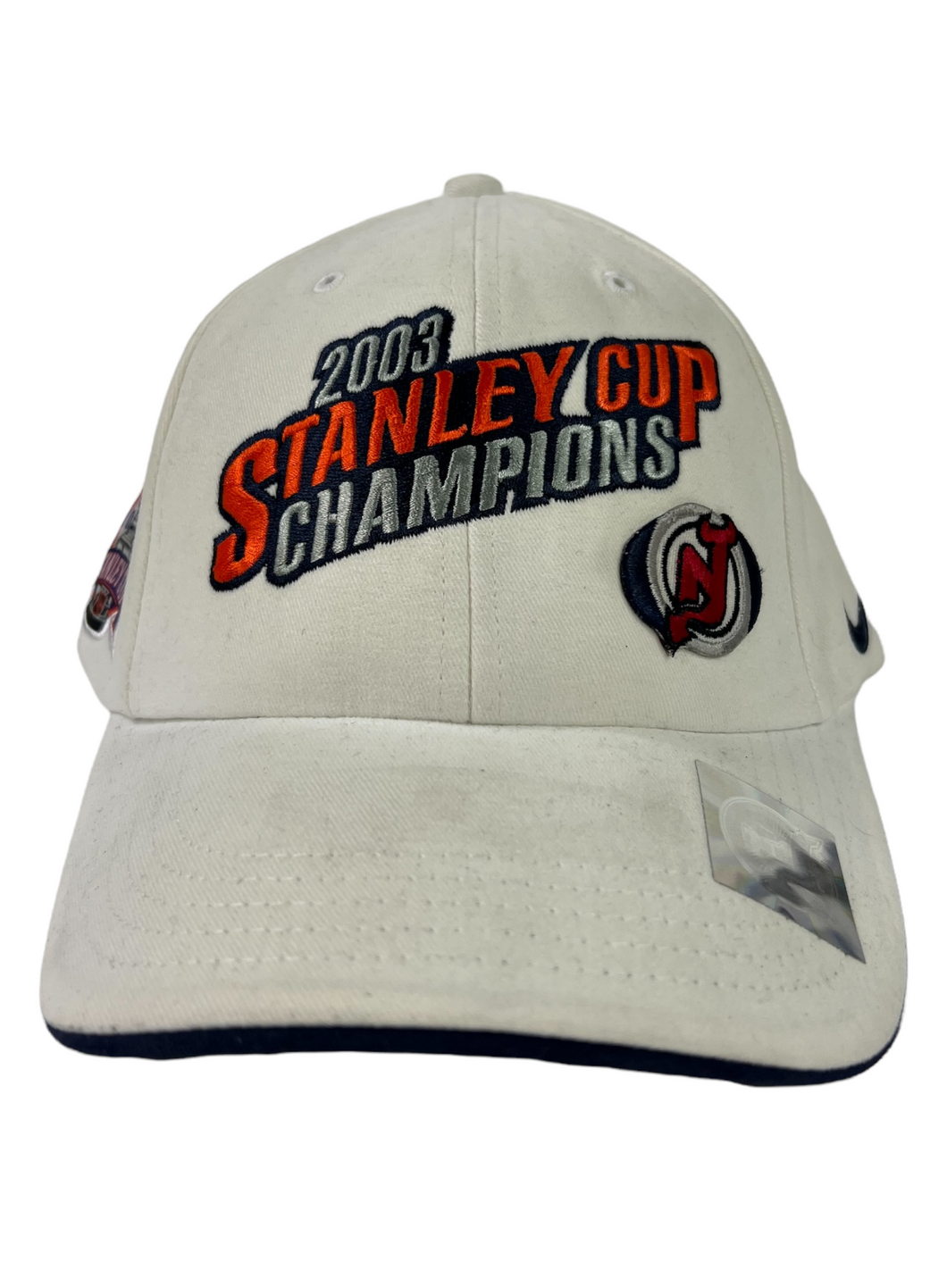 Vintage 2003 New Jersey Devils Stanley Cup champions Nike hockey rules StrapBack DS