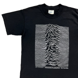 Vintage 90s Joy Division Unknown Pleasures merchandise YOUTH graphic band tee (YL/WS)