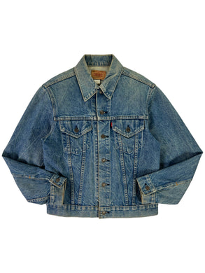 Vintage 80s Levi’s 70505 0213 WPL 423 faded denim jean jacket (40)