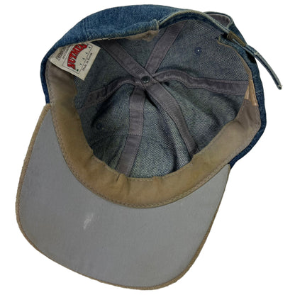 Vintage 90s Nutmeg Mills American Needle Green Bay Packers denim style StrapBack hat