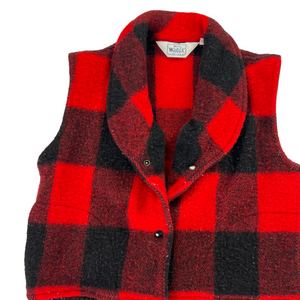 Vintage 80s Woolrich the woolrich woman loop bar buffalo plaid vest (M)
