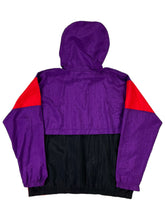 Load image into Gallery viewer, Vintage 90s Champion multi color block hooded wind breaker (XL)