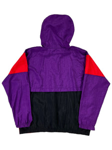 Vintage 90s Champion multi color block hooded wind breaker (XL)