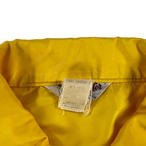 Vintage 70s Swingster Chain stitched “Jan” yellow snap up windbreaker jacket (L)