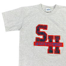 Load image into Gallery viewer, Vintage 90s Sam Houston State University paisley patch tee (M)