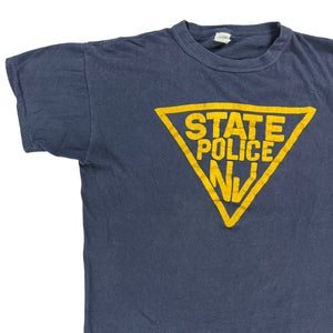 Vintage 70s/80s New Jersey NJ State Police shield faded tee (L/XL)