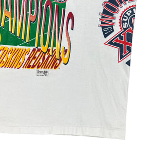 Vintage 1992 Salem Washington Redskins Aerial Assault Super Bowl Champions All over print AOP tee (XL)