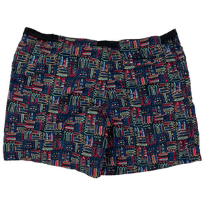 Vintage 90s Patagonia baggies Fitz Roy Wave Belted River all over print AOP board shorts (L)