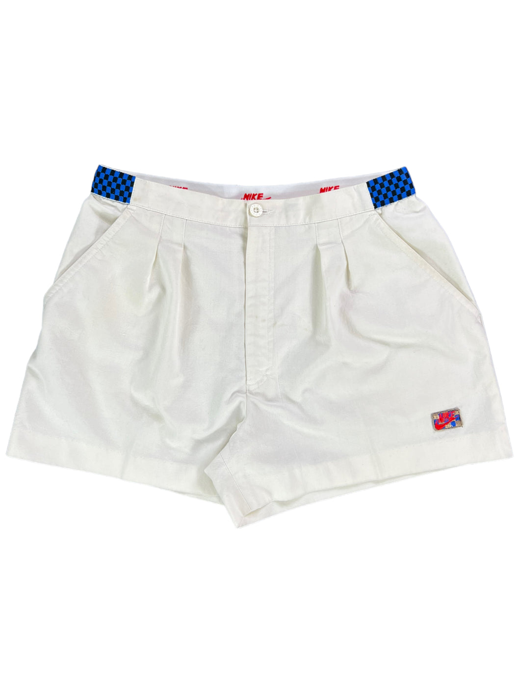 Vintage 80s Nike John McEnroe tennis checkered tag short shorts (32)