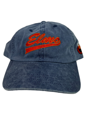 Vintage 2000s Elmo Sesame Place denim strap back hat