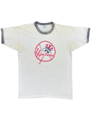 Vintage 70s Champion New York Yankees MLB ringer tee (L/XL)