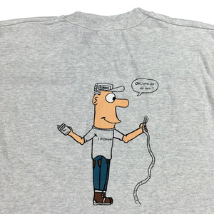 Vintage 2000s I FOtest Fotec OK, what do I do next? Tech tee (XL)