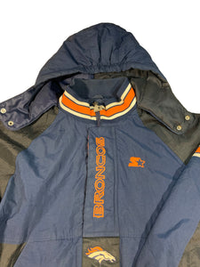 Vintage 90s ProLine Denver Broncos starter pack hood jacket (XL)