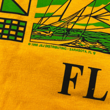 Load image into Gallery viewer, Vintage 1998 Hanes Florida ocean sail boats graphic tee (L)