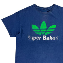 Load image into Gallery viewer, Vintage 2000s Super Baked marijuana pot leaf faded tee (M/L)