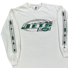 Load image into Gallery viewer, Vintage Y2K Adidas New York NY Jets long sleeve print tee (XL)