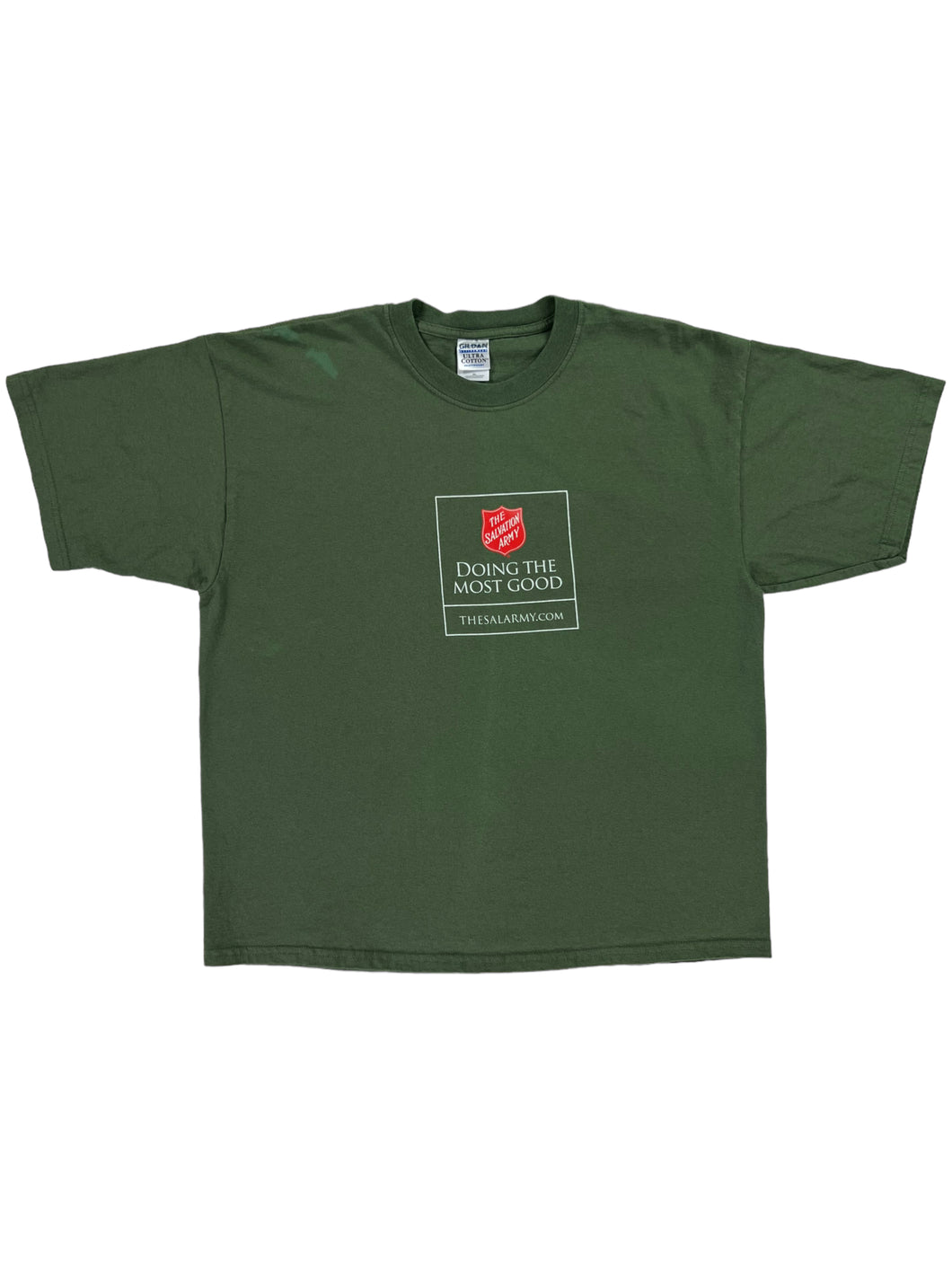 Vintage 2000s The Salvation Army Doing the most good green promo tee (XL)
