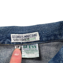 Load image into Gallery viewer, Vintage 90s Guess Products USA Georges Marciano women’s denim jean jacket (14)