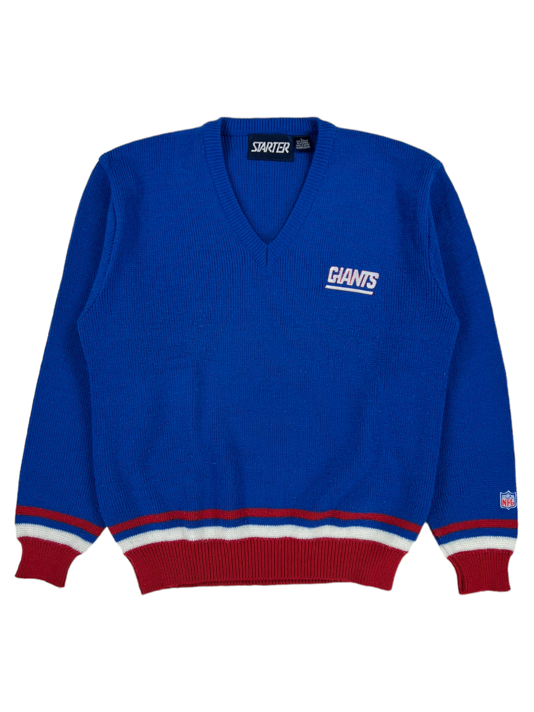 Vintage 90s Starter New York Giants v neck sweater (L)