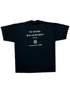 Vintage 90s Jerzees A Sumerian Riddle a house (that)… one enters it blind one enters it seeing the solution: a school tee (XL)