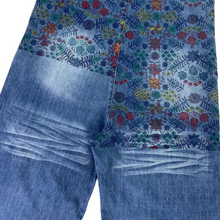 Load image into Gallery viewer, Vintage 2000s Floral denim women’s overall jeans (L/XL)