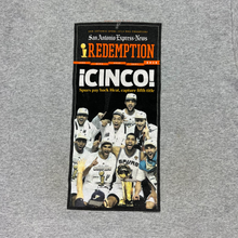 Load image into Gallery viewer, 2014 San Antonio Spurs NBA finals champions redemption cinco! worn tee (L)