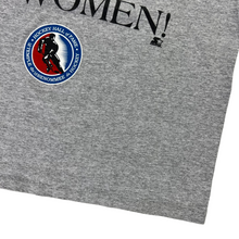 Load image into Gallery viewer, Vintage 90s Starter Hockey. Invented by men perfected by women. Hockey hall of fame tee (S)