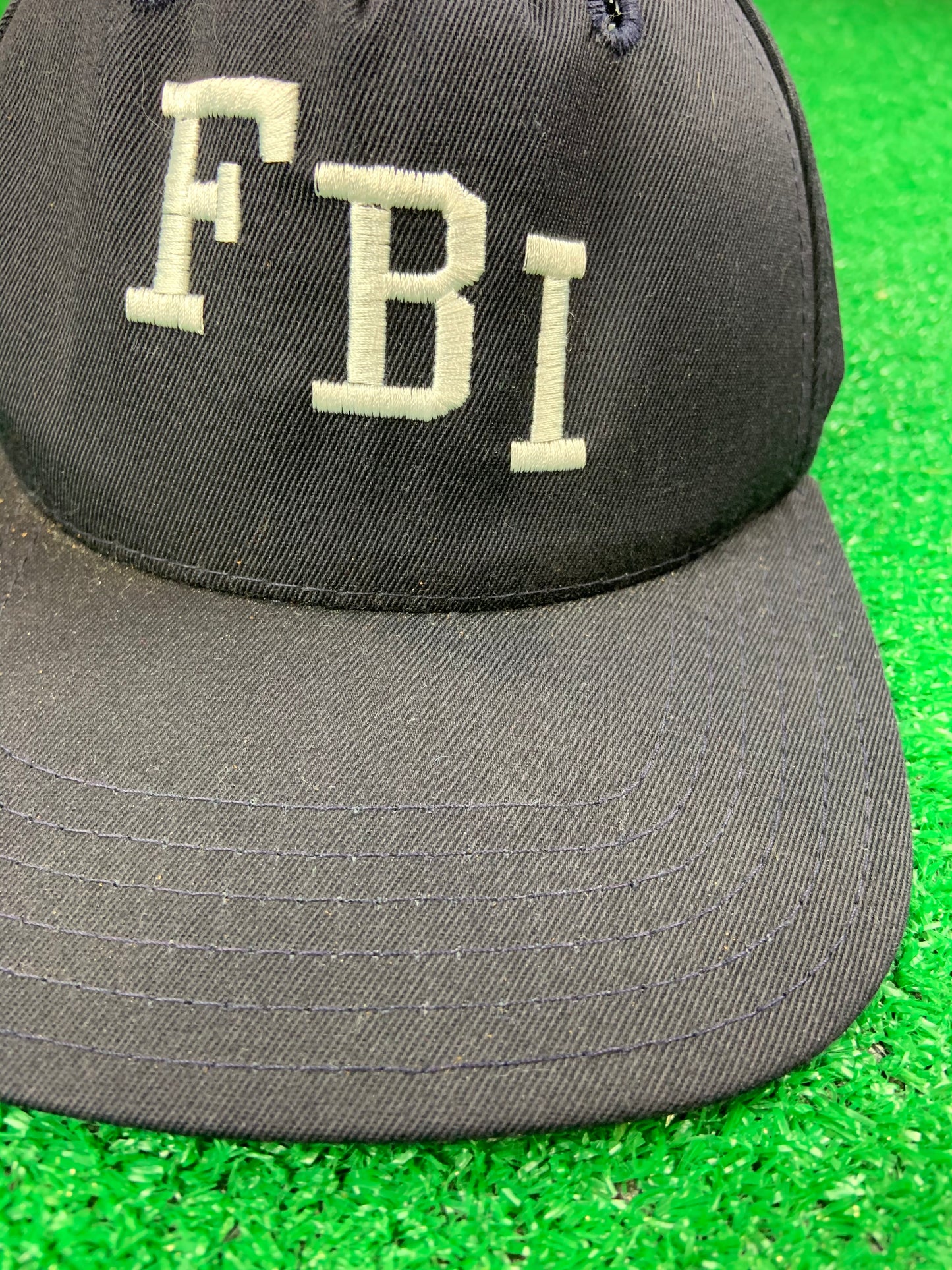 Vintage 90s FBI Federal Bureau Of Investigations black SnapBack