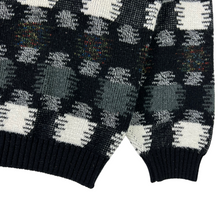 Load image into Gallery viewer, Vintage 90s AREA by TAG geometric acrylic cardigan sweater (XL)