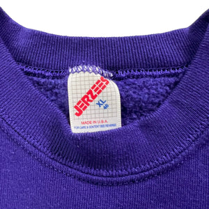 Vintage 90s jerzees Bernina University sewing purple crewneck (XL)